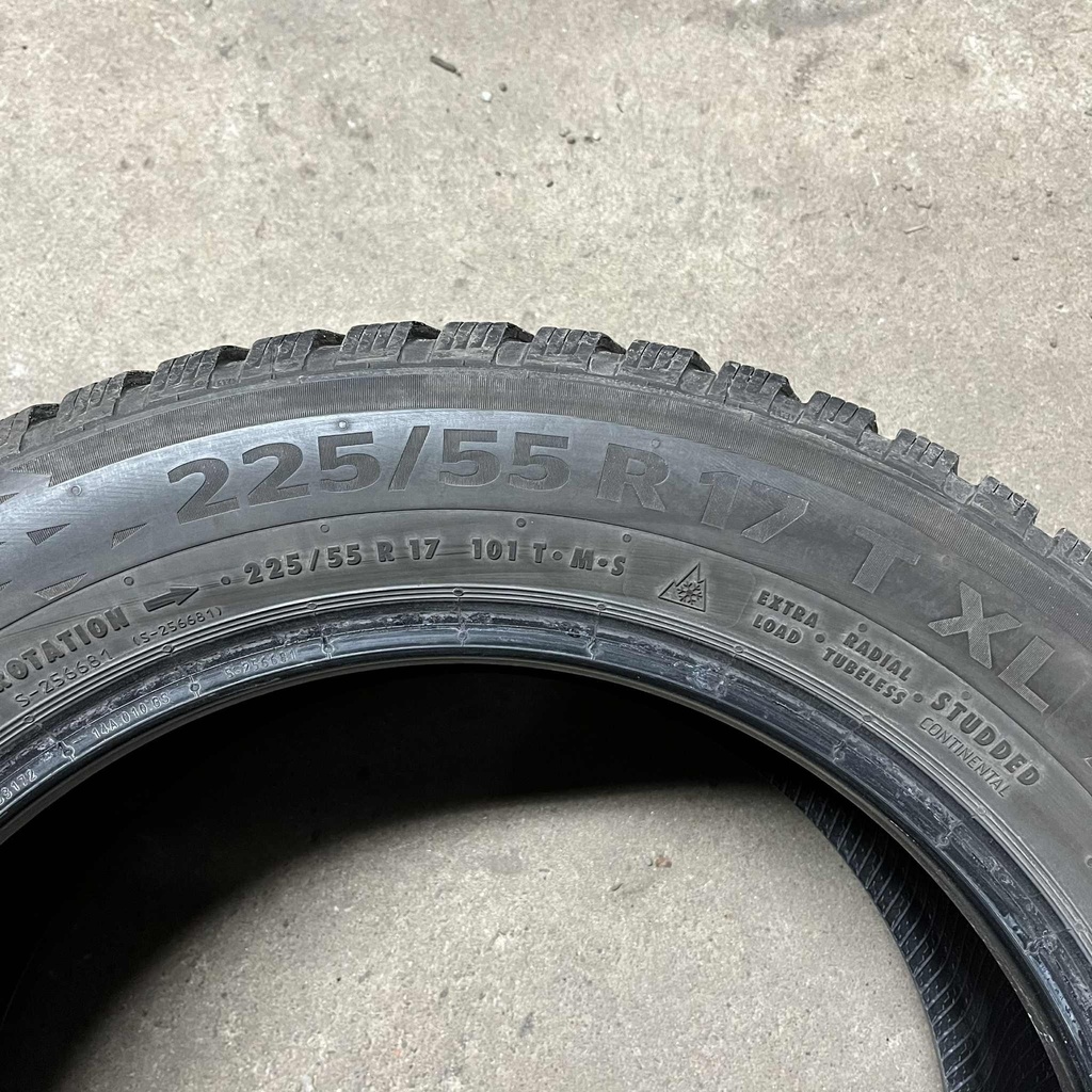 17" - 225/55r17 Continental IceContact 3 (2 kpl) 