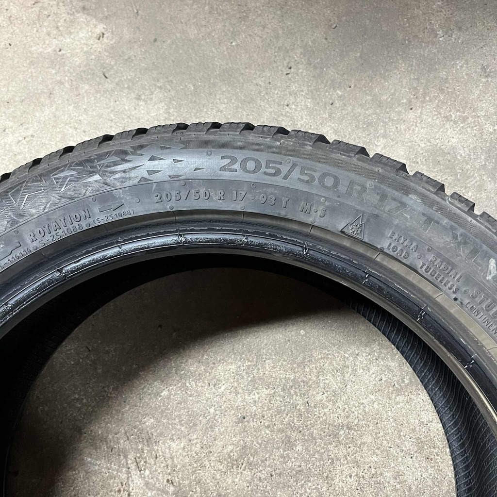 17" - 205/50r17 Continental IceContact 3 (2 kpl) 