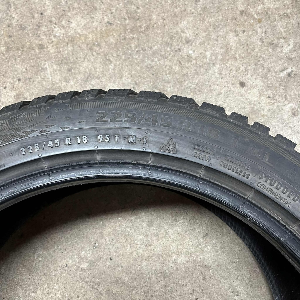 18" - 225/45r18 Continental IceContact 3 